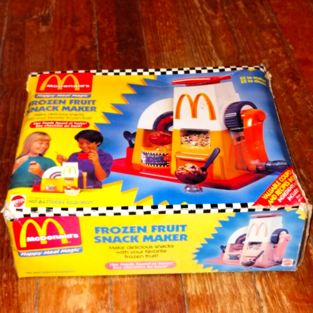 vintage McDonald's Frozen fruit Snack Maker